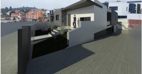 Vista a partir da rua — Perspetiva de projeto